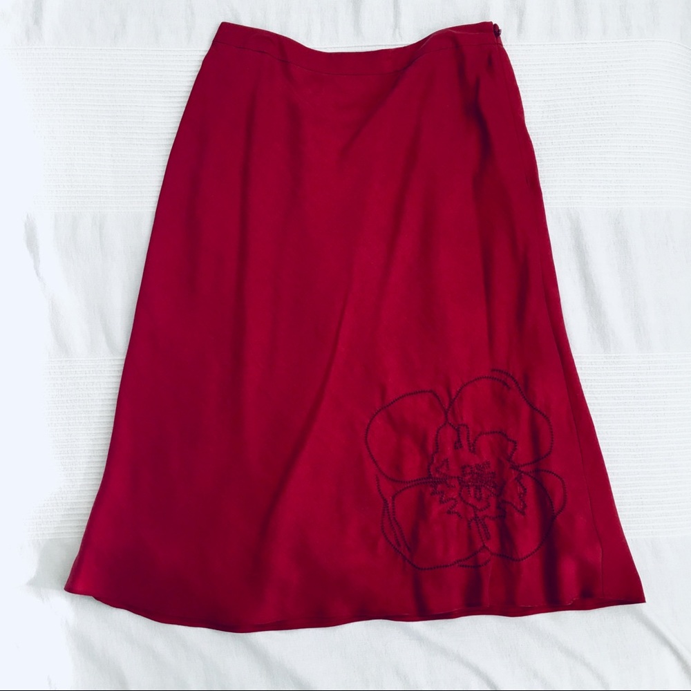 Silk Hibiscus Skirt